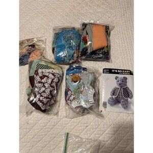 Lot Of Handmade Bear Clothes With Bear And Clothes Patterns Crafter Dream